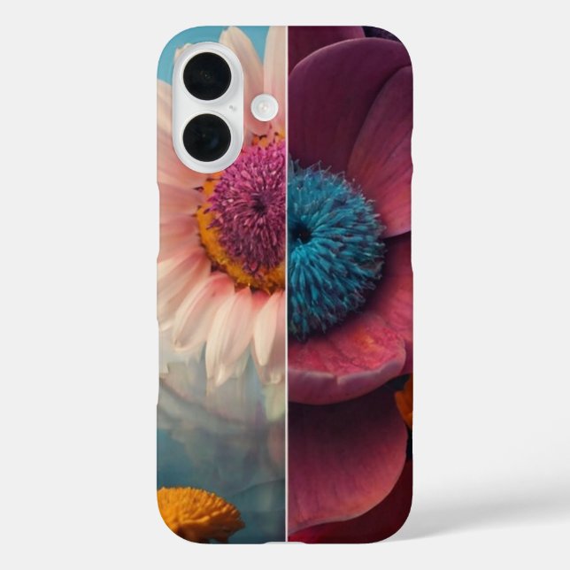 Funda iPhone 16 floral (Reverso )