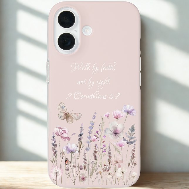 Funda iPhone 16 Floral Bible Verse (Subido por el creador)