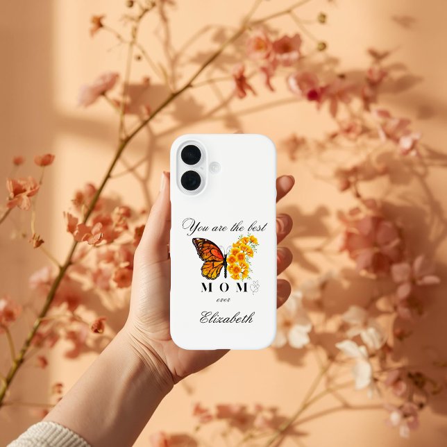 Funda iPhone 16 Floral Butterfly Personalized iPhone 16 case (Subido por el creador)
