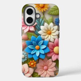 Funda iPhone 16 Floral de color pastel
