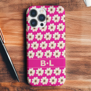 Funda iPhone 16 Floral de Fuchsia rosa de moda