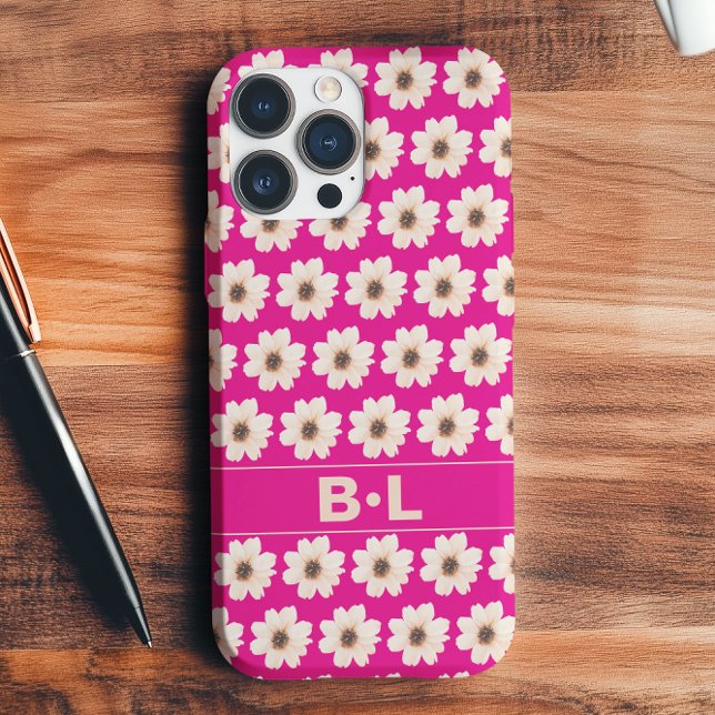 Funda iPhone 16 Floral de Fuchsia rosa de moda (Subido por el creador)