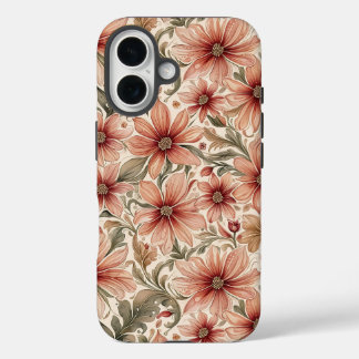 Funda iPhone 16 Floral de Mamáes de otoño de cobre