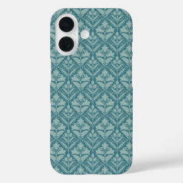 Funda iPhone 16 Floral ornamental de lujo de inspiración vintage