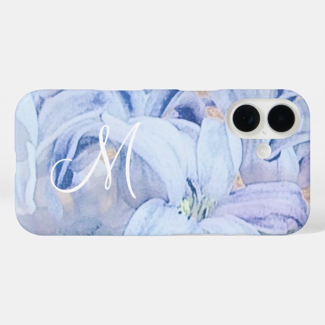 Funda iPhone 16 Floral personalizada (Reverso (Horizontal))