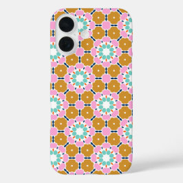 Funda iPhone 16 Floral retro
