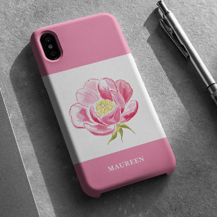 Funda iPhone 16 Floral rosa