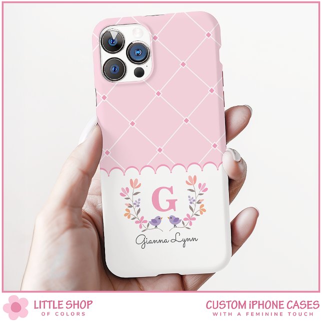 Funda iPhone 16 Floral Rosa Personalizado (Subido por el creador)