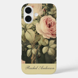 Funda iPhone 16 Floral rubia vintage