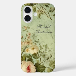 Funda iPhone 16 Floral rubia vintage
