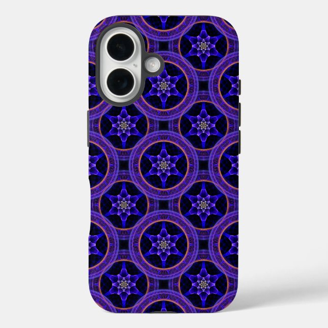 Funda iPhone 16 Florales Moderno Boho Elegante Patrón Abstracto #5 (Reverso )