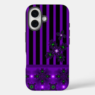 Funda iPhone 16 Flores artdeco en estilo retro