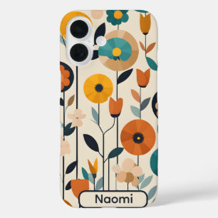 Funda iPhone 16 Flores coloridas de arte pop de MCM