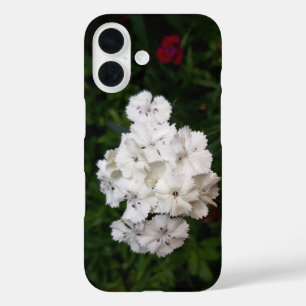 Funda iPhone 16 Flores de carnación blanca