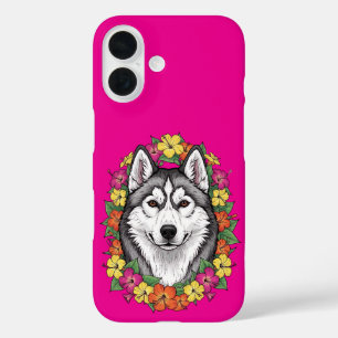 Funda iPhone 16 Flores de Connecticut Dog y Coloridas Mirablis