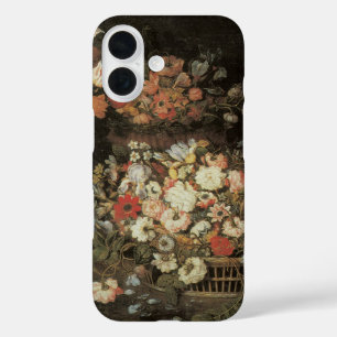 Funda iPhone 16 Flores de Naturaleza Muerta, Floral Barroco Vintag