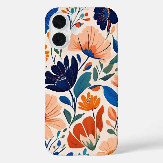 Funda iPhone 16 Flores de primavera (Reverso )