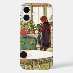 Funda iPhone 16 Flores en el Windowsill por Carl Larsson