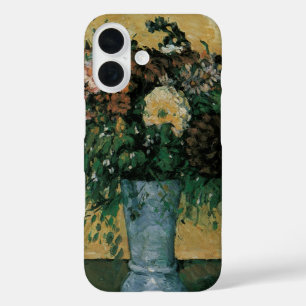 Funda iPhone 16 Flores en un jarrón azul por Paul Cezanne Arte Vin