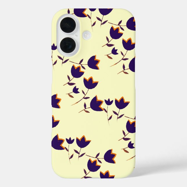 Funda iPhone 16 flores hermosas . floral (Reverso )