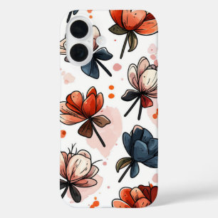Funda iPhone 16 Flores iluminadas por luna