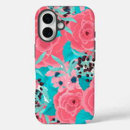 Funda iPhone 16 Flores rosas bonitos