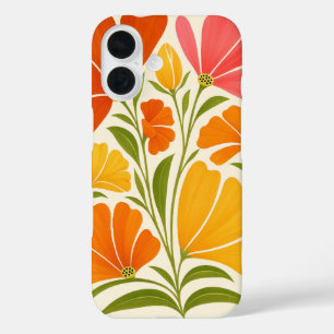 Funda iPhone 16 Flores salvajes pintadas a mano