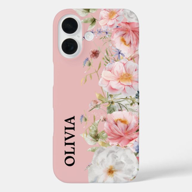 Funda iPhone 16 Flores silvestres (Reverso )