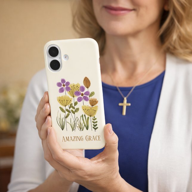 Funda iPhone 16 Flores Silvestres Amazing Grace (Subido por el creador)