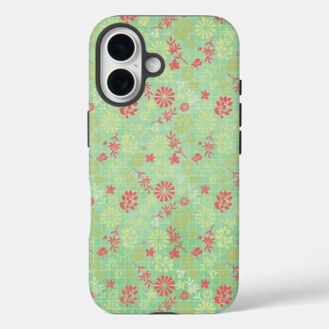 Funda iPhone 16 Flores suaves (Reverso )
