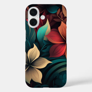 Funda iPhone 16 Flores tropicales