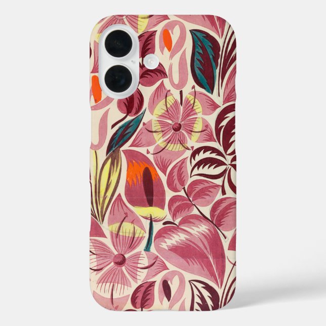 Funda iPhone 16 Flores tropicales | (Reverso )