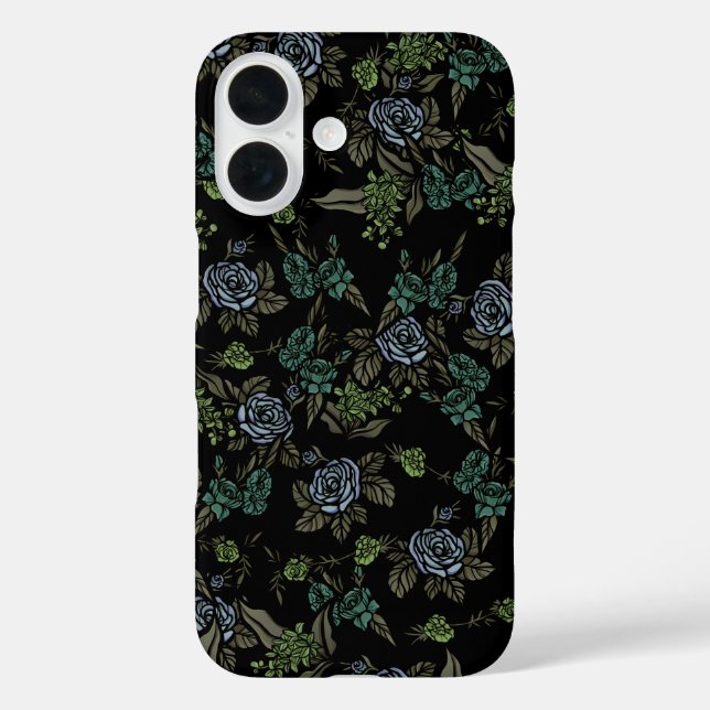 Funda iPhone 16 Flores verdes de la Tierra (Reverso )