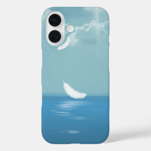 Funda iPhone 16 Flotación de plumas sobre el océano