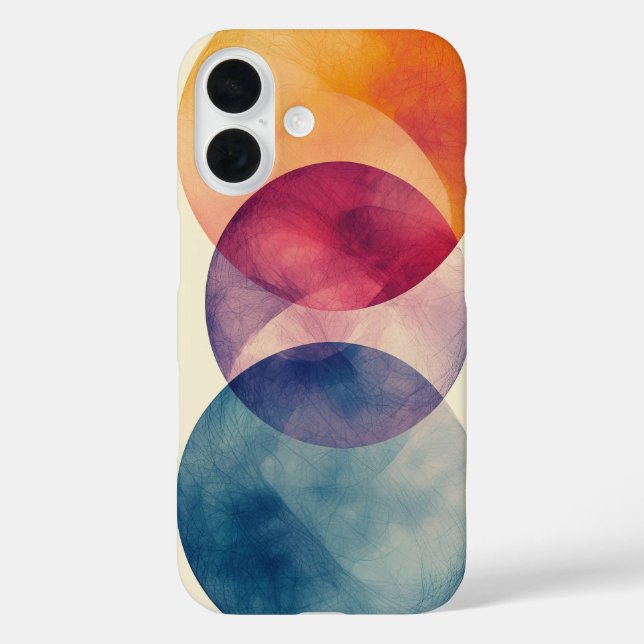 Funda iPhone 16 Flujo de órbita doble (Reverso )