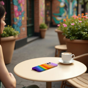 Funda iPhone 16 Flujo de prisma - Gradiente de arcoiris del pasto 