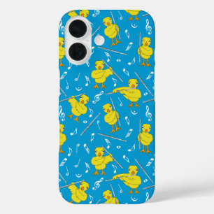 Funda iPhone 16 Flute Chick Music Notes