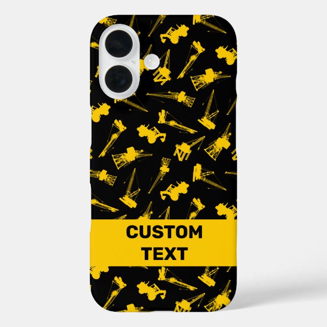 Funda iPhone 16 Fondo de construcción (Reverso )