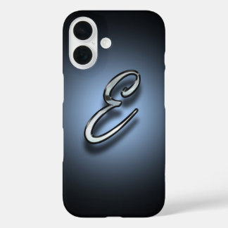 Funda iPhone 16 Fondo de Monograma E Spotlight