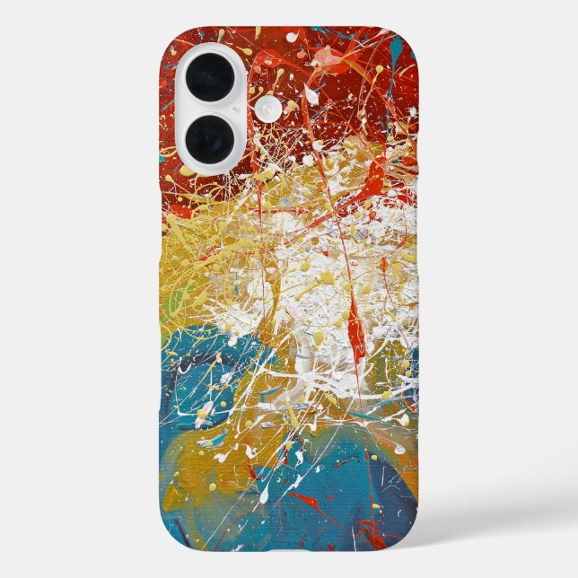 Funda iPhone 16 Fondo de pintura (Reverso )