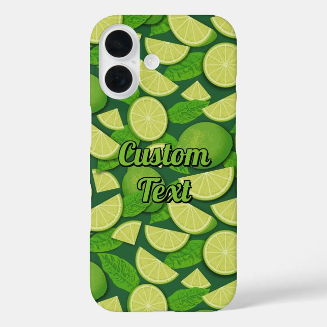Funda iPhone 16 Fondo Lime (Reverso )