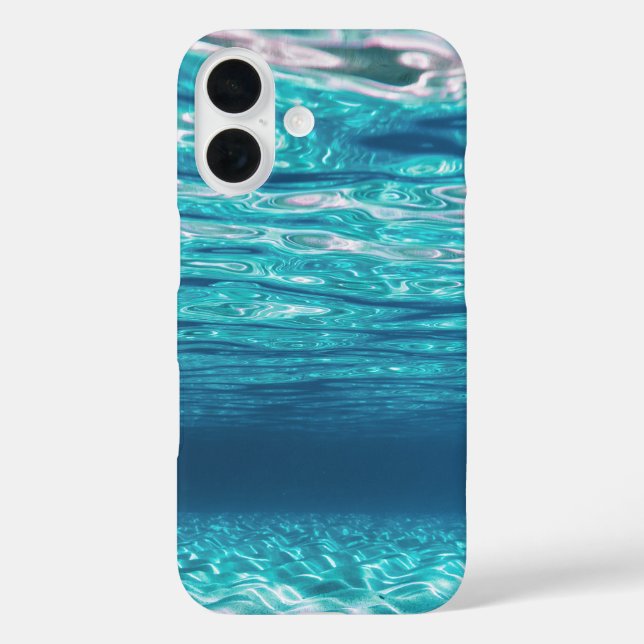 Funda iPhone 16 Fondo Oceánico (Reverso )