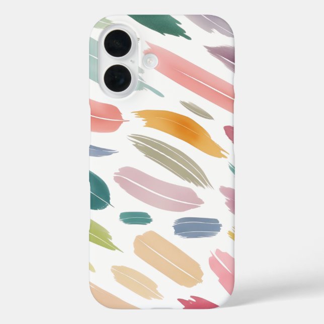 Funda iPhone 16 Formas abstractas modernas y simples (Reverso )