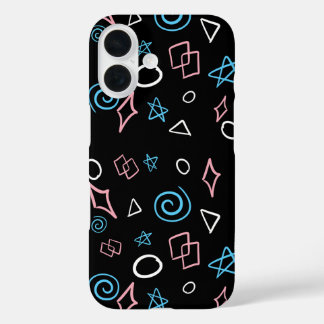 Funda iPhone 16 Formas de colores transgénero