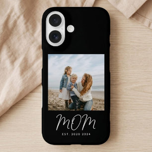 Funda iPhone 16 Foto de Caso de Guion Establecido de Mamá Negra Ca