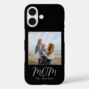 Funda iPhone 16 Foto de Caso de Guion Establecido de Mamá Negra Ca
