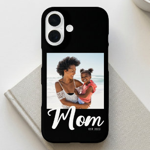 Funda iPhone 16 Foto de guión establecido de mamá negra