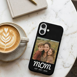 Funda iPhone 16 Foto de guión establecido de mamá negra