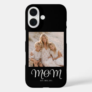 Funda iPhone 16 Foto de guión establecido de mamá negra