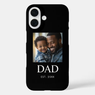 Funda iPhone 16 Foto de guión establecido Papá negro